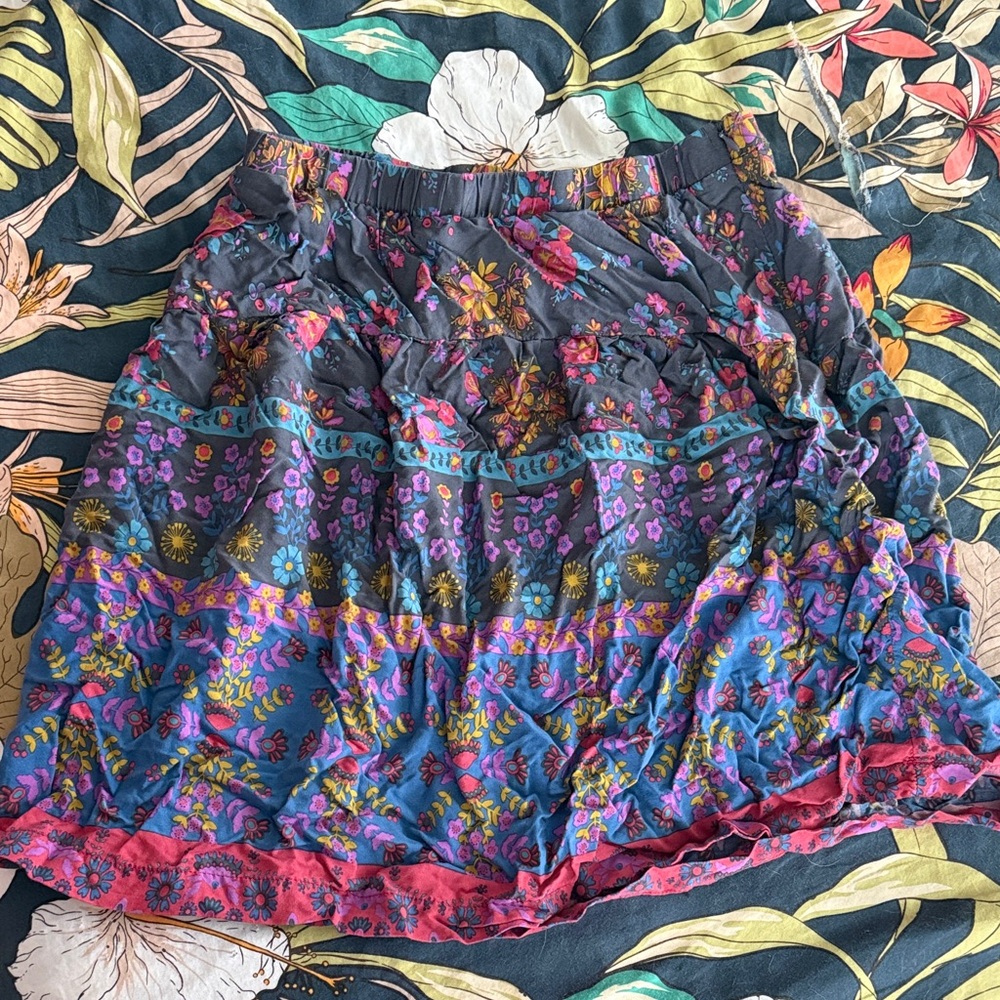 Floral Multicolor Skirt from Natural Life